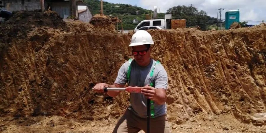 Image illustrative de Essai de cisaillement au scissomètre de chantier (Vane Shear Test) à Albi